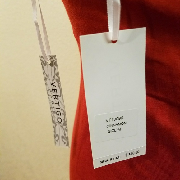 **SALE**Vertigo Paris Halter Cinnamon Halter Size Med - Picture 8 of 8